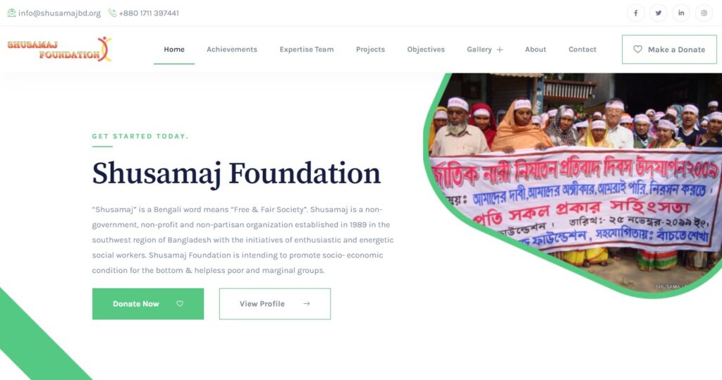 Shusamaj Website